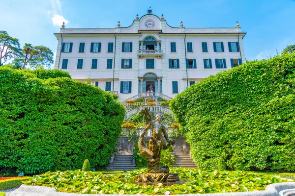 Szökőkút Villa Carlotta Tremezzo Mellett Como Olaszországban — Stock Fotó