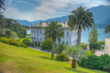 Villa Melzi İtalya 'daki Como Gölü' nde