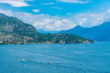 Tremezzo kasabası ve İtalya 'daki Como Gölü