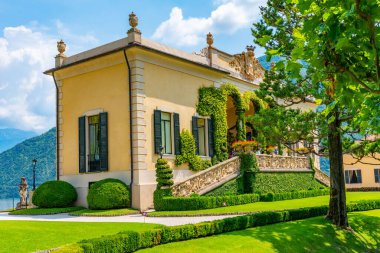 Villa del Balbianello İtalya 'daki Como Gölü' nde