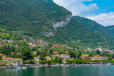 Tremezzo kasabası ve İtalya 'daki Como Gölü