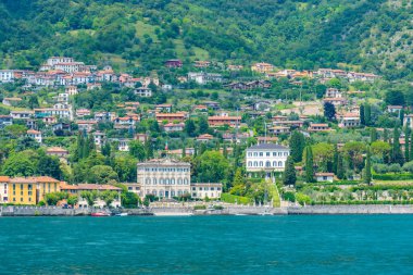 Tremezzo kasabası ve İtalya 'daki Como Gölü
