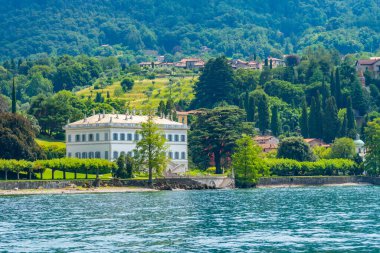 Villa Melzi İtalya 'daki Como Gölü' nde