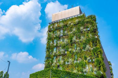 İtalya, Milano 'da yüksek binalar inşa edilirse duvarda yaşayan bitkiler