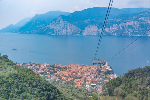 Aerial View Malcesine Monte Baldo Italy — Stock Photo, Image