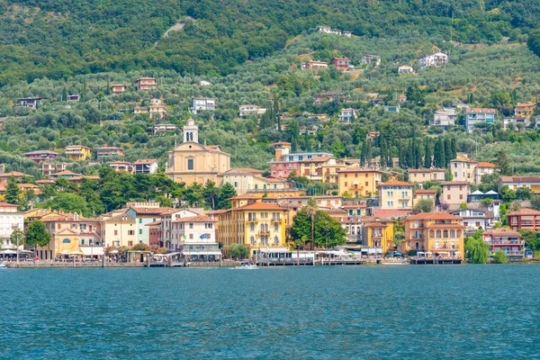 Promenada Nad Jeziorem Malcesine Włoszech — Zdjęcie stockowe