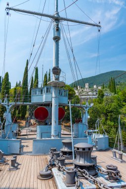 Cruiser Puglia İtalya 'daki Gardone Riviera' daki Vittoriale degli italiani sarayında.