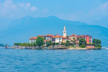 Isola Superiore dei pescatori Lago Maggiore, İtalya