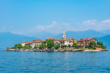 Isola Superiore dei pescatori Lago Maggiore, İtalya