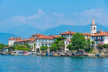 Isola Superiore dei pescatori Lago Maggiore, İtalya
