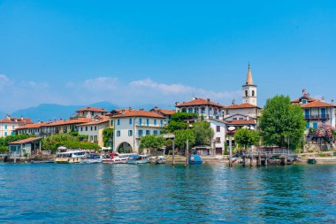 Isola Superiore dei pescatori Lago Maggiore, İtalya