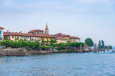 Isola Superiore dei pescatori Lago Maggiore, İtalya