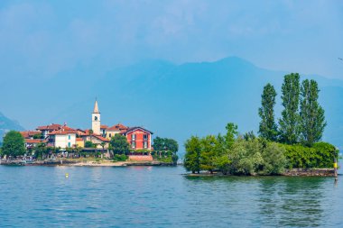 Isola Superiore dei pescatori Lago Maggiore, İtalya