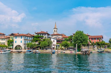 Isola Superiore dei pescatori Lago Maggiore, İtalya
