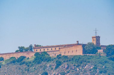 Barcelona, İspanya 'daki Montjuic kalesi