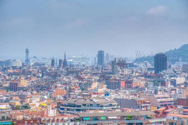 Вид Згори Цвинтар Барселоні Кафедрального Собору Саграді Іспанія — стокове фото