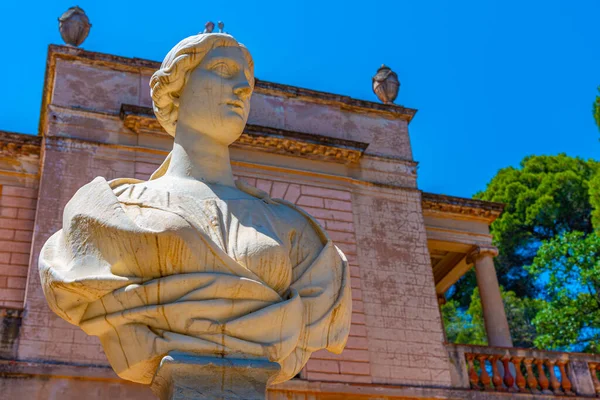 Socha Uvnitř Parc Del Laberint Horta Barceloně Španělsko — Stock fotografie