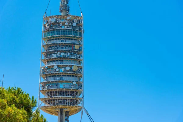 Torre Collserola Torre Telecomunicações Barcelona Espanha — Fotografia de Stock