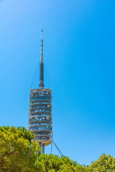 Πύργος Τηλεπικοινωνιών Torre Collserola Στη Βαρκελώνη Ισπανία — Φωτογραφία Αρχείου