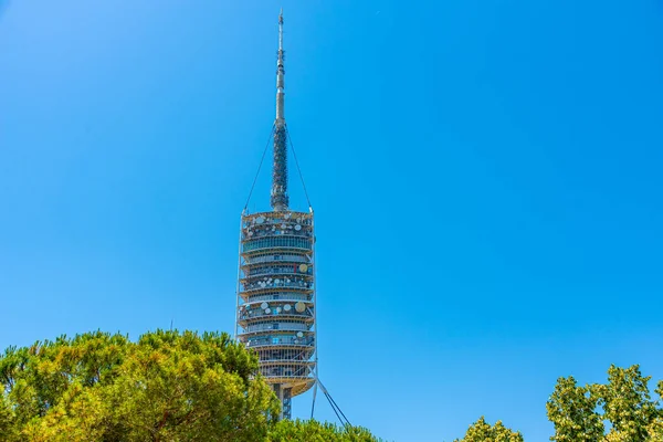 Torre Collserola Telekommunikationstorn Barcelona Spanien — Stockfoto