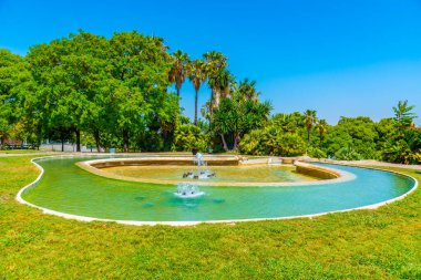 Barselona, İspanya 'daki Jardins del Mirador Çeşmesi