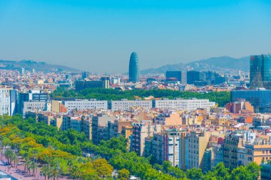 İspanya 'da Barselona Panoraması