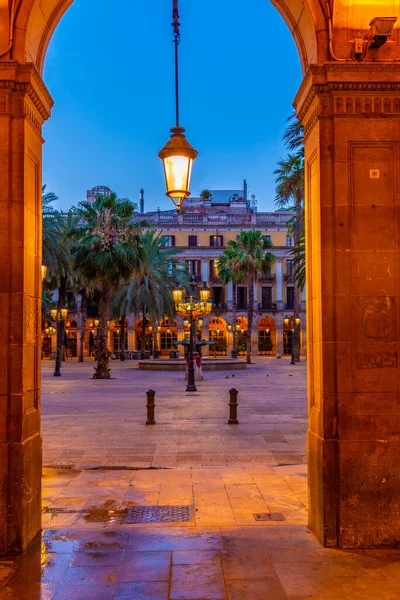 Arcade Placa Reial Barcelona Spanien — Stockfoto