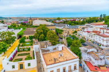 İspanya 'daki Jerez de la Frontera şehrinin hava manzarası