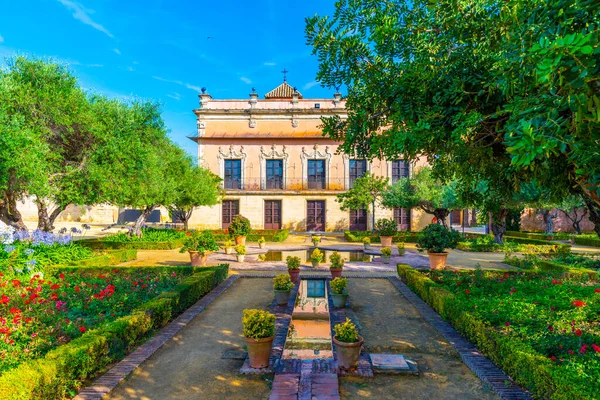 Tuin Voor Het Villavicencio Paleis Jerez Frontera Spanje — Stockfoto