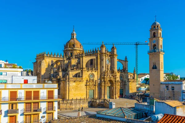 Vista Aérea Catedral Santo Salvador Jerez Frontera Espanha — Fotografia de Stock
