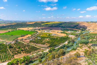 İspanya 'da Arcos de la Frontera kırsalında