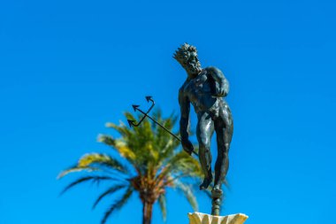 İspanya, Real Alcazar de Sevilla bahçelerindeki Triton çeşmesi