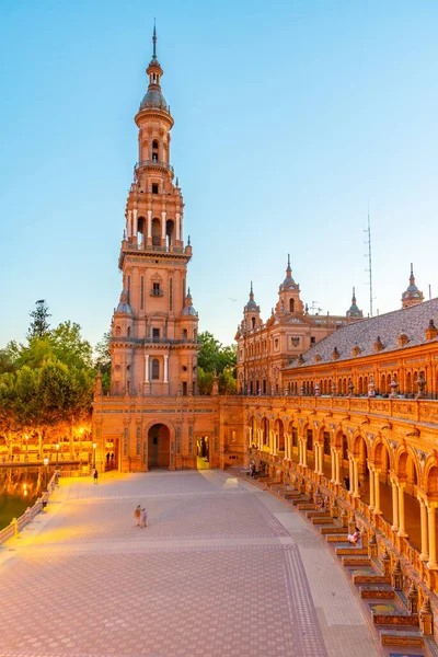 Passagem Último Piso Plaza Espana Sevilha Espanha — Fotografia de Stock