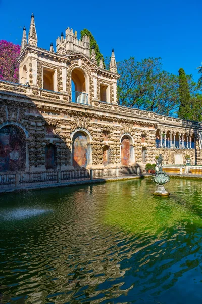 Mercury Fountain Real Alcazar Sevilla Spain — Stock Photo, Image