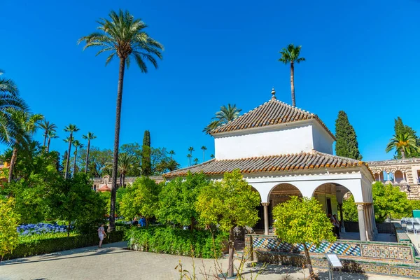 Paviljong Charles Trädgårdar Real Alcazar Sevilla Spanien — Stockfoto