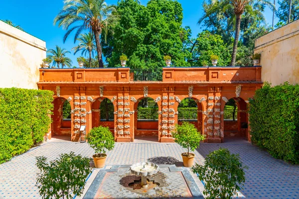 Jardin Danza Verkliga Alcazar Sevilla Spanien — Stockfoto