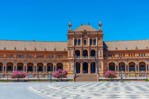 Plaza Espana Sevilha Durante Dia Ensolarado Espanha — Fotografia de Stock