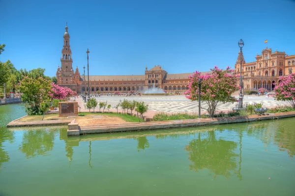 Plaza Espana Sevilha Durante Dia Ensolarado Espanha — Fotografia de Stock