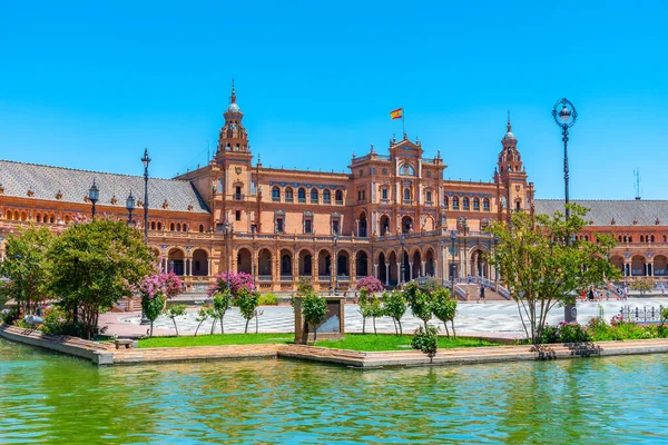 Plaza Espana Seville Během Slunečného Dne Španělsko — Stock fotografie