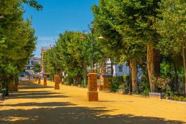 İspanya 'nın Carmona şehrinde Alameda de Alfonso XIII parkı