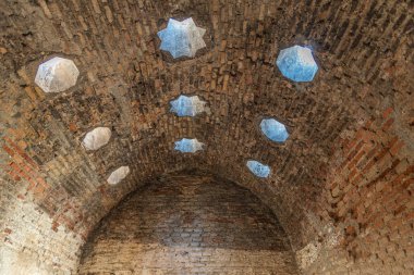 El Banuelo 'nun içi, Granada, İspanya' daki Arap spa evi.