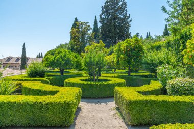 Granada, İspanya 'daki Casa del Chapiz' de bahçe.
