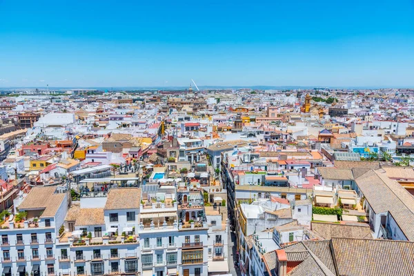 Downtown View Sevilla Metropolis Parasol Alamillo Bridge Spain — Stock Photo, Image