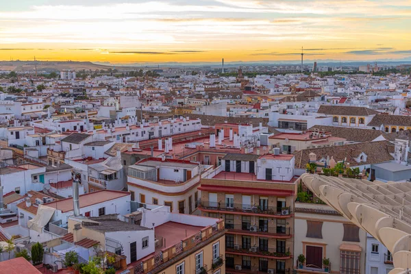 Vista Del Atardecer Setas Sevilla España — Foto de Stock