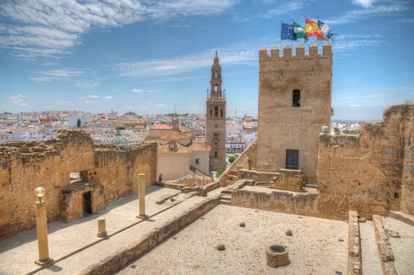 Belangrijkste Binnenplaats Van Alcazar Fort Carmona Spanje — Stockfoto