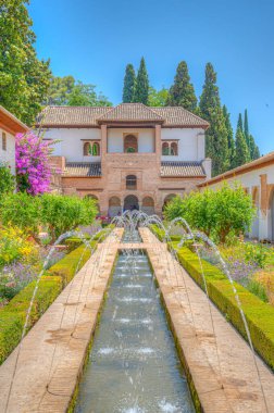 Granada, İspanya 'daki Generalife Sarayı