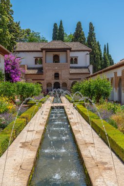 Granada, İspanya 'daki Generalife Sarayı