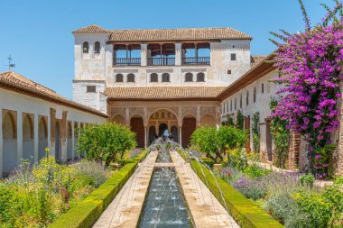 Granada, İspanya 'daki Generalife Sarayı