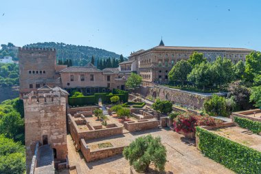 Alcazaba, İspanya 'nın Granada kentindeki Alhambra kalesinde.