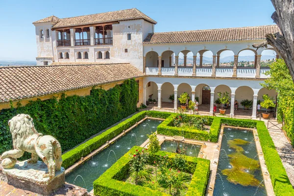 Paleis Van Generalife Granada Spanje — Stockfoto